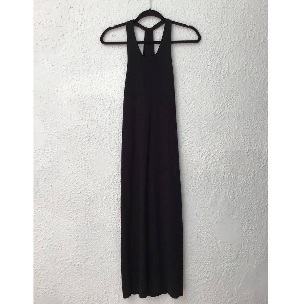 MODERN CITIZEN 'Ally' Racerback Midi Dress in Black - Picture 6 of 8